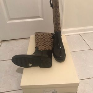 Coach Rain Boots - new (size 9)